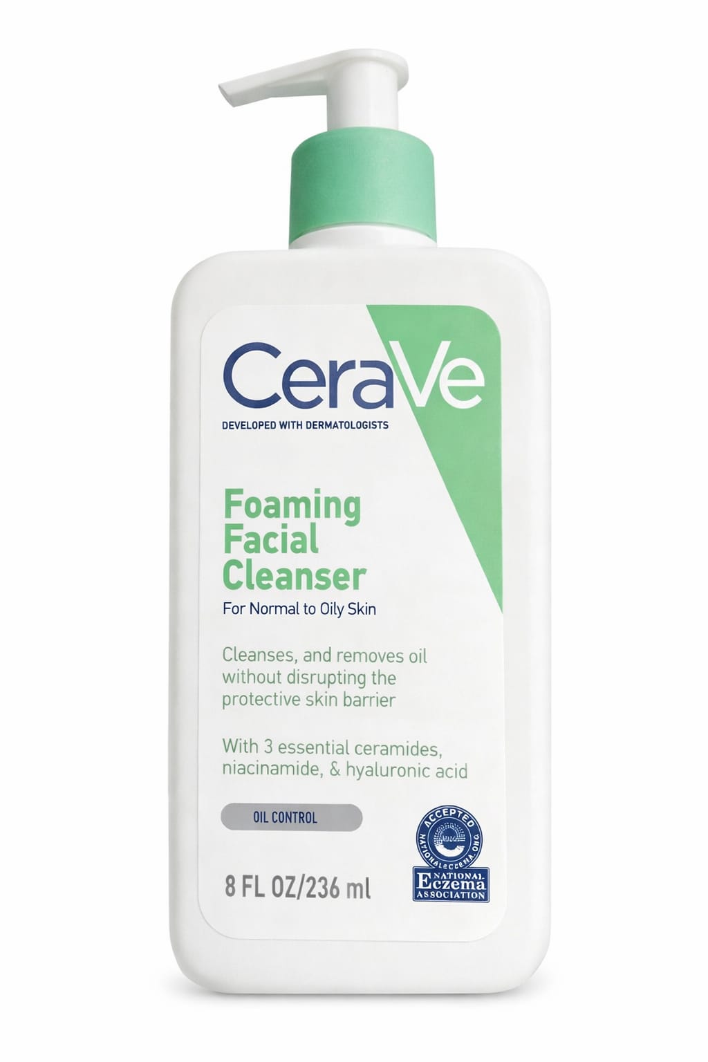 CeraVe Foaming Facial Cleanser for Normal to Oily Skin